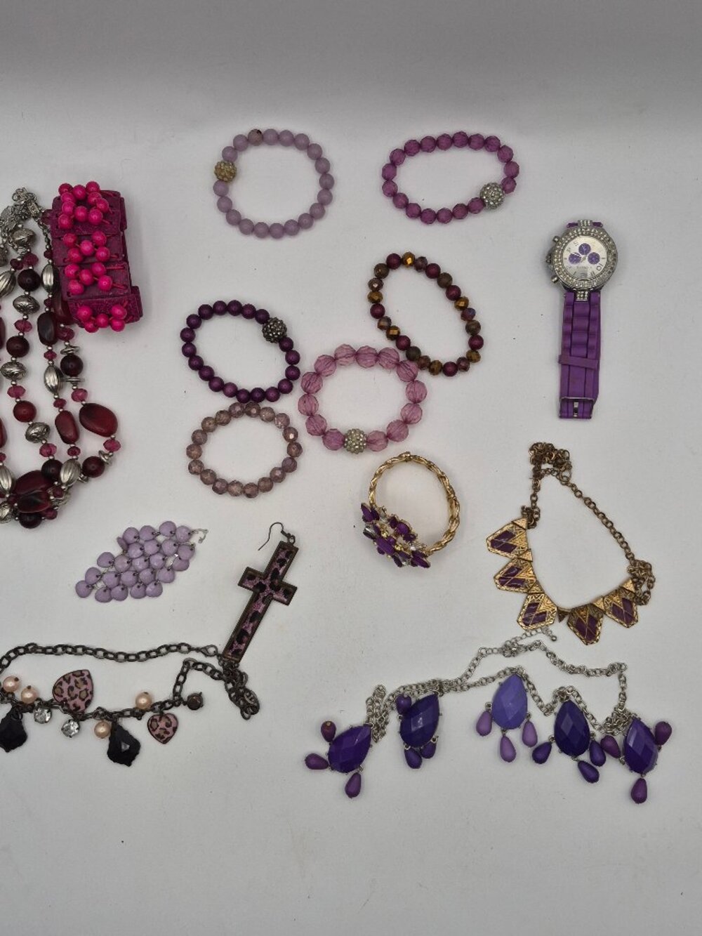Assorted Jewelry Lot – Mixed Styles – Necklaces, Bracelets, Earrings & More